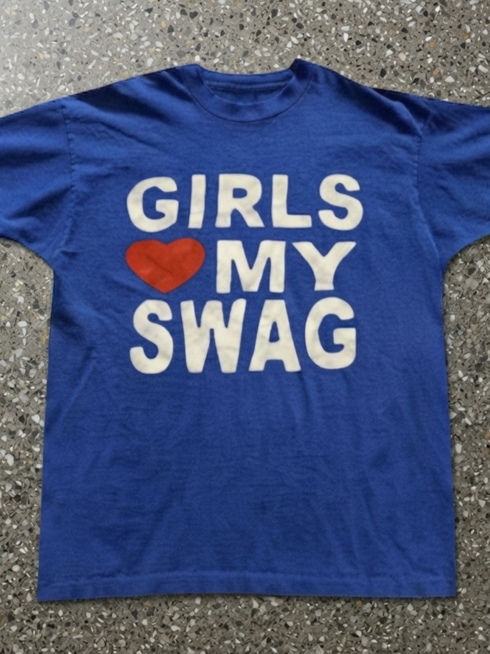 Gildan Royal Blue Short Sleeve Tee with White Text